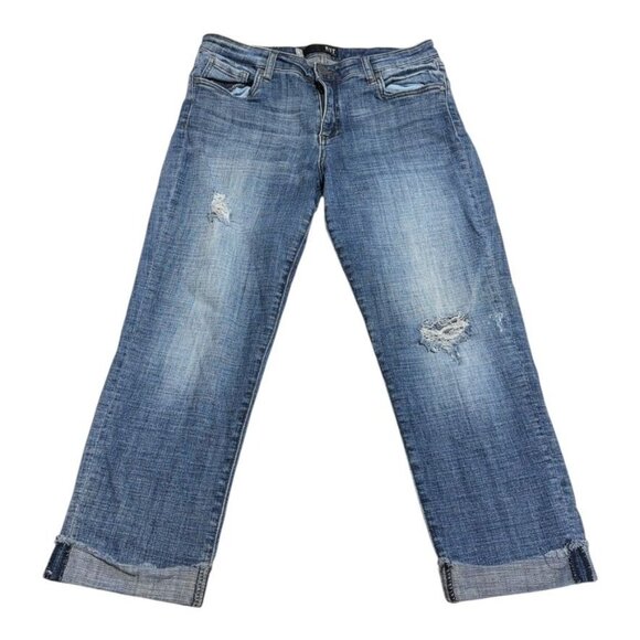 Kut From The Kloth Amy Cropped Straigh Leg Jeans Size 10 - Picture 1 of 9
